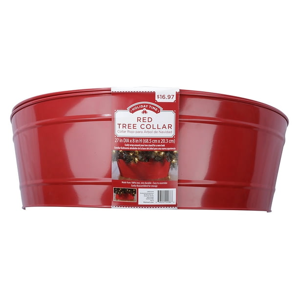 Holiday Time Red Christmas Tree Collar