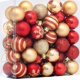 thumbnail image 1 of 50 piezas de adornos de bolas de Navidad, pintura, colgantes para árboles de Navidad, adornos decorativos inastillables, 1 of 5