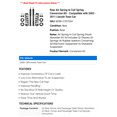 thumbnail image 2 of Rear Air Spring to Coil Spring Conversion Kit - Compatible with 2003 - 2011 Lincoln Town Car 2004 2005 2006 2007 2008 2009 2010, 2 of 2