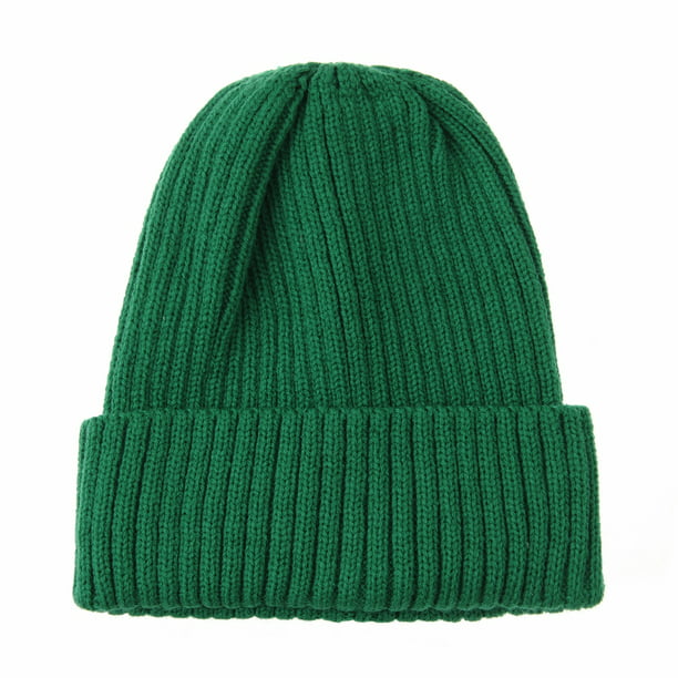 voldsom Uredelighed Skru ned WITHMOONS Knitted Ribbed Beanie Hat Basic Plain Solid Watch Cap AC5846 ( Green) - Walmart.com