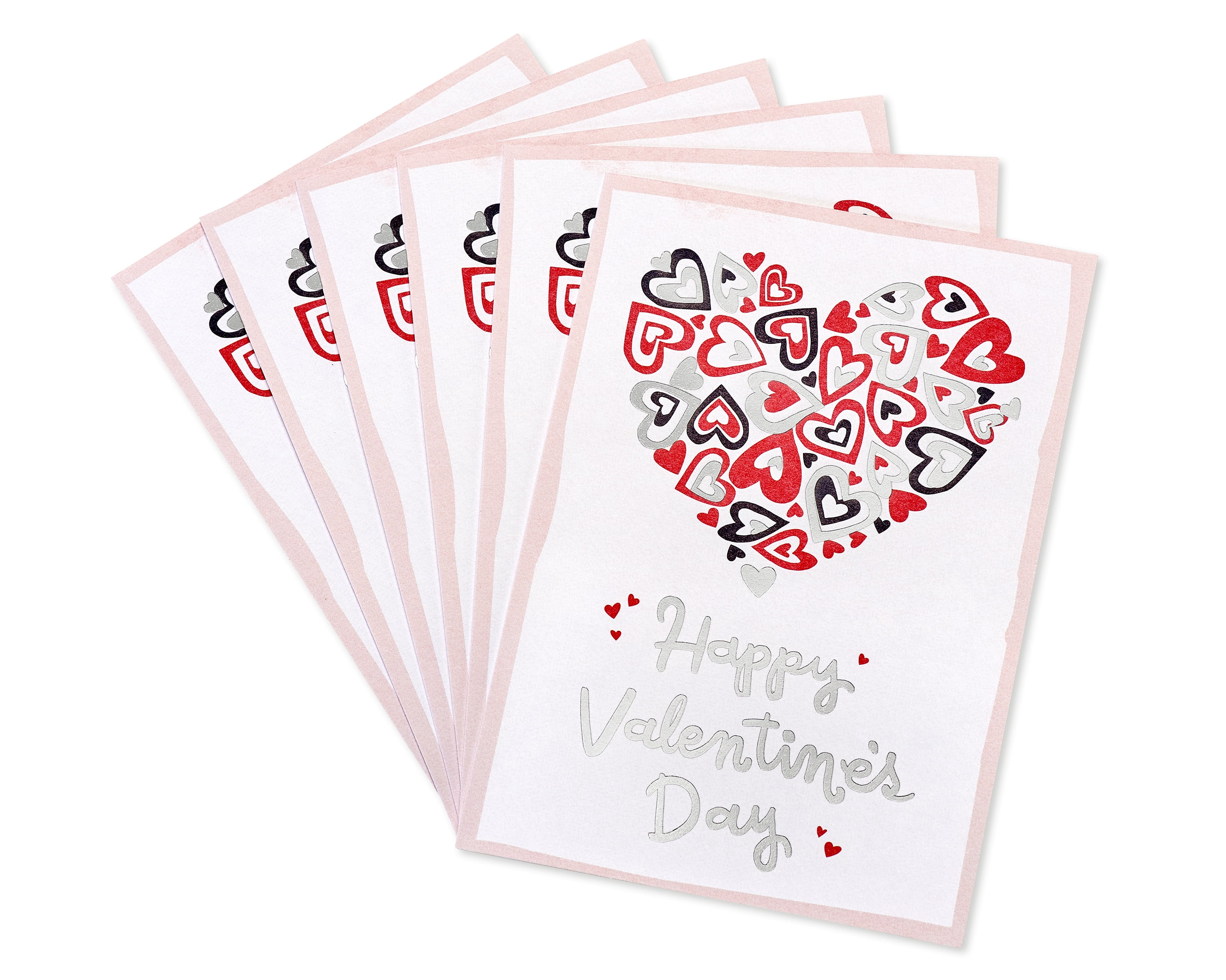 American Greetings Valentine's Day Card Bundle (Casual Heart), 6-Count