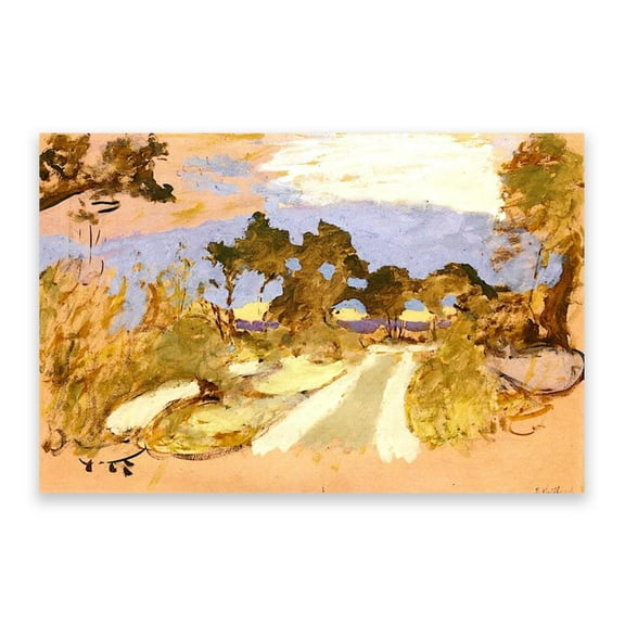 Edouard Vuillard Famous Paintings Reproductions - Abstract Painting - Printed on Canvas - Living Room Home Decoration Modern Art Painting (Country Road)