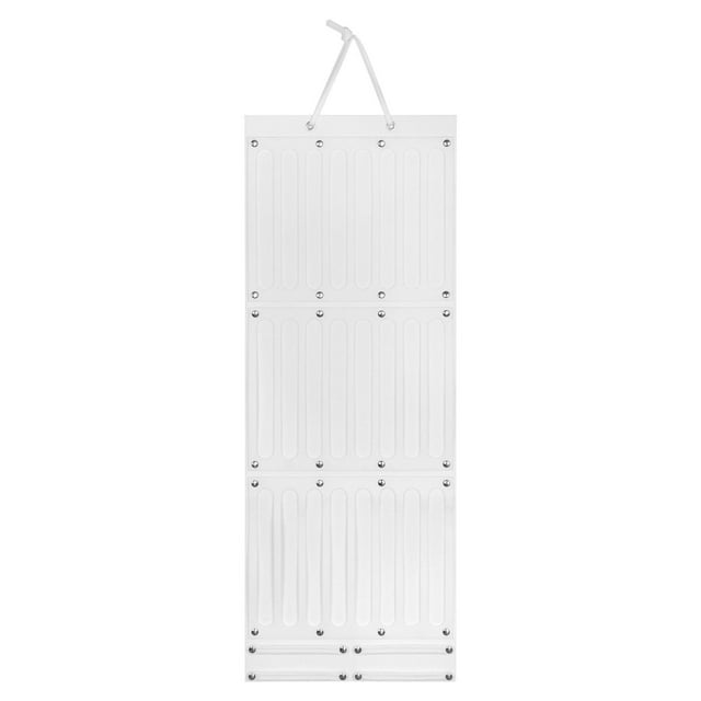 Organizador de accesorios para el cabello, cintas para bebés, niñas y mujeres, soporte de almacenamiento colgante para el cabello Blanco 104cmx38cm