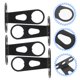 thumbnail image 5 of HAMPPLIES 4Ud Montura Para De Con Soporte Firme Y Resistente A Golpes Negro, 5 of 8