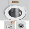thumbnail image 6 of Bathroom Drain Hair Catcher with Removable Stainless Steel Fine Mesh Filter for and Shower Strainer System, 6 of 7