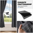 thumbnail image 5 of Blackout Curtains, 52 x 72 inch Blackout Curtains Set of 2 Panels, Thermal Insulated Room Darkening Curtains for Bedroom, Privacy Protection & Noise Reducing, Gray with Priting, 5 of 7