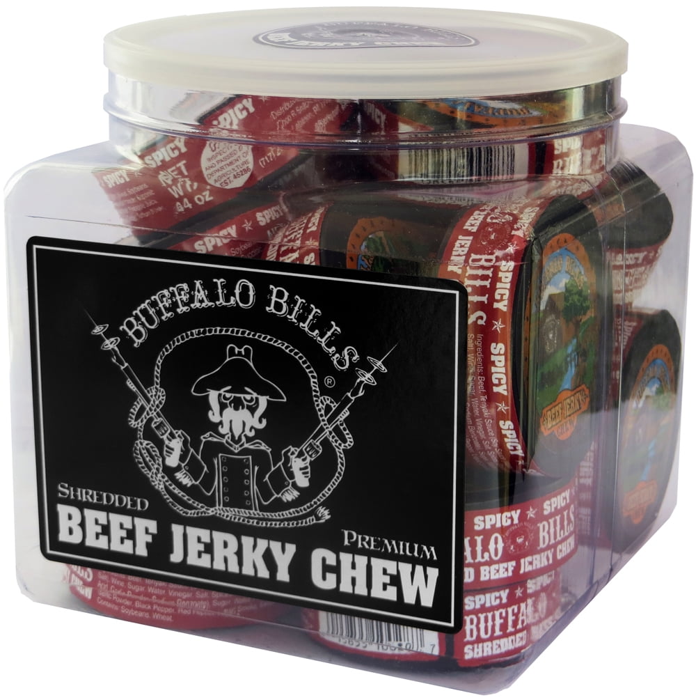 Buffalo Bills Spicy Shredded Beef Jerky Chew 18-ct Tubs ...
