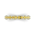 thumbnail image 1 of 3.13 ct Brilliant Round Cut Simulated Yellow Diamond 14k White Gold Eternity Band SZ 11, 1 of 6
