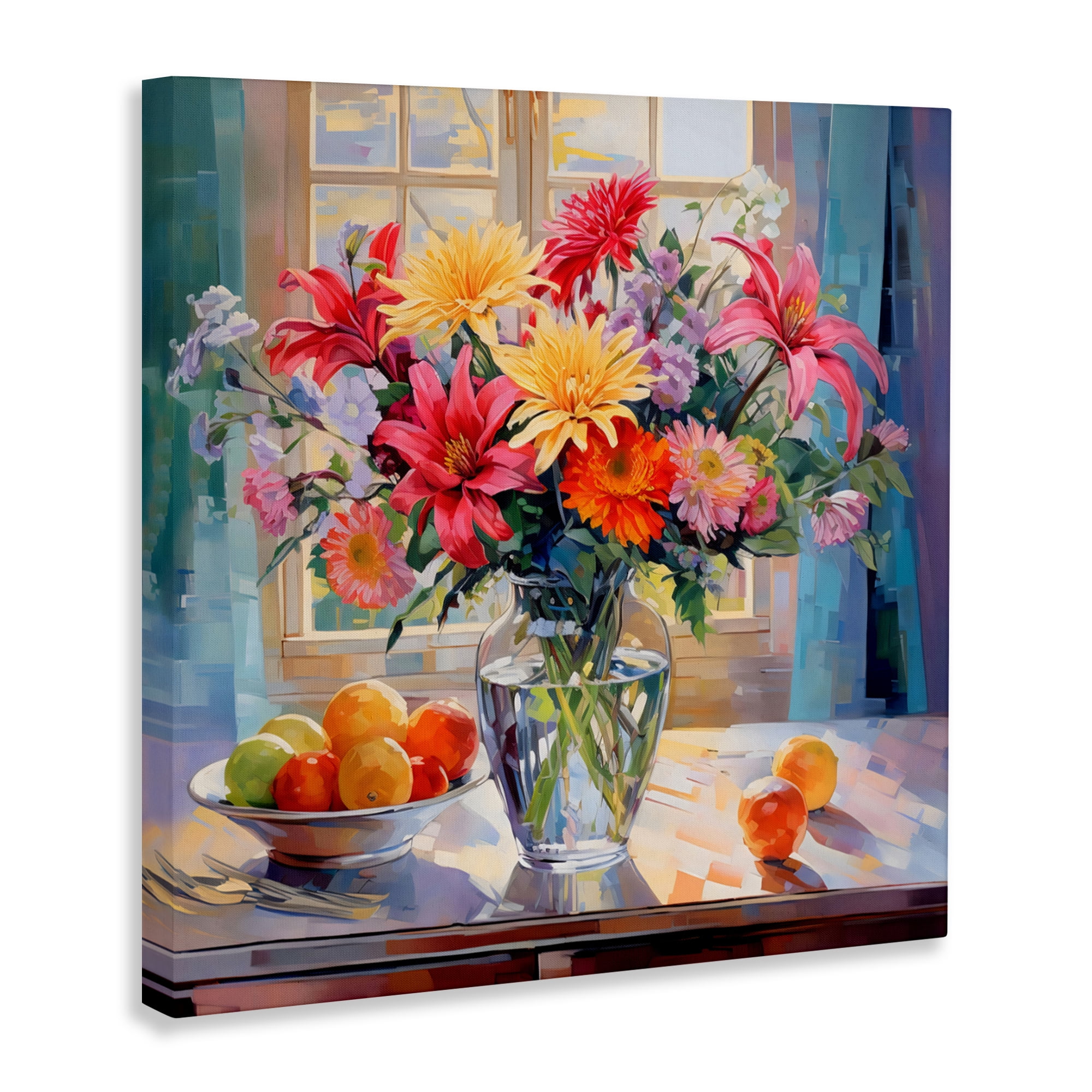 Stupell Industries Summer Flowers & Fruit Canvas Wall Art, design by Creative Studio