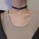 thumbnail image 5 of Gargantilla de cuero PU, hippie boho, collar de gargantilla negra con capas de cuero sintético, regalo de joyería para mujeres, niñas, 5 of 5