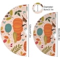 thumbnail image 3 of FMSHPON Thanksgiving Day Thanksgiving Pumpkin Xmas Christmas Tree Skirt Stand Mat for Holiday Party Decoration Indoor Outdoor 48 inches, 3 of 6