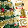 thumbnail image 2 of 50FT Christmas Tinsel Garland Gold Garland for Christmas Tree Decorations, Xmas Tinsel Garlands for Decoration Indoor Outdoor Party Supplies Holiday Decor(Gold and Silver), 2 of 16
