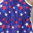 thumbnail image 5 of Zanarzt Toddler Girls 4th Of July Romper 4th Fourth of July Baby Girl Boy Outfit American Flag Print Overalls Shorts Pocket Suspender Romper Clothes Blue,4-5 Years, 5 of 8