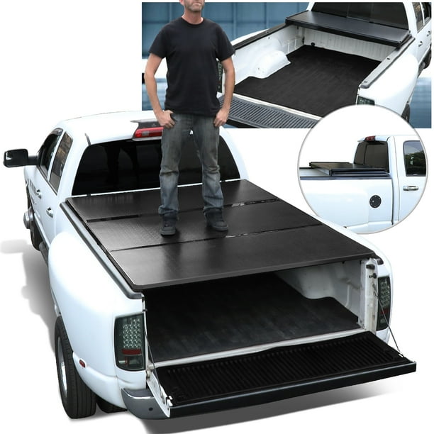 For 2005 To 2018 Tacoma 5ft Short Bed Aluminum Frame Hard Tri Fold Tonneau Cover 06 07 08 09 10 11 12 13 14 15 16 17 Walmart Com Walmart Com