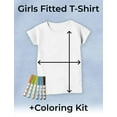 thumbnail image 5 of Tstars Girls Easter Holiday Shirts Kids Happy Easter Coloring Kit with Fabric Markers Kids Happy Easter Party Shirts Easter Gifts for Girl Fitted Kids T Shirt, 5 of 6