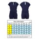 thumbnail image 4 of Yuarrent Mono de verano liso de algodón con cuello en V para mujer, mono de manga corta para niña Deportes acuáticos Azul real XXL, 4 of 5