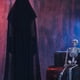 thumbnail image 4 of Disfraz de bruja de Halloween para mujer, vestido de fantasma oscuro, vestido de hechicera, accesorio de juego de roles para cosplay, actuación de mascarada, talla L (negro), 4 of 7