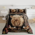 thumbnail image 2 of Manfei Cute Highland Cattle Queen Comforter Set,Rustic Farmhouse Cabin Bedding Sets,Colorful Daisy Flowers Bedding Comforter Set For Men Women,Ultra Soft Home Decor Reversible,3pcs, 2 of 8