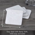 thumbnail image 3 of Thirstystone Natural White Marble Coaster 4-Pack, 3 of 5