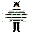 thumbnail image 4 of THHEIC Bat Jumpsuit with Detachable Hood for Boys Girls, Detachable Bat Hood and Bat Wing Detailing, Festive Dress Up Party Outfit, 4 of 6