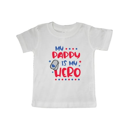 

Inktastic Memorial Day My Pappy is My Hero Gift Baby Boy or Baby Girl T-Shirt