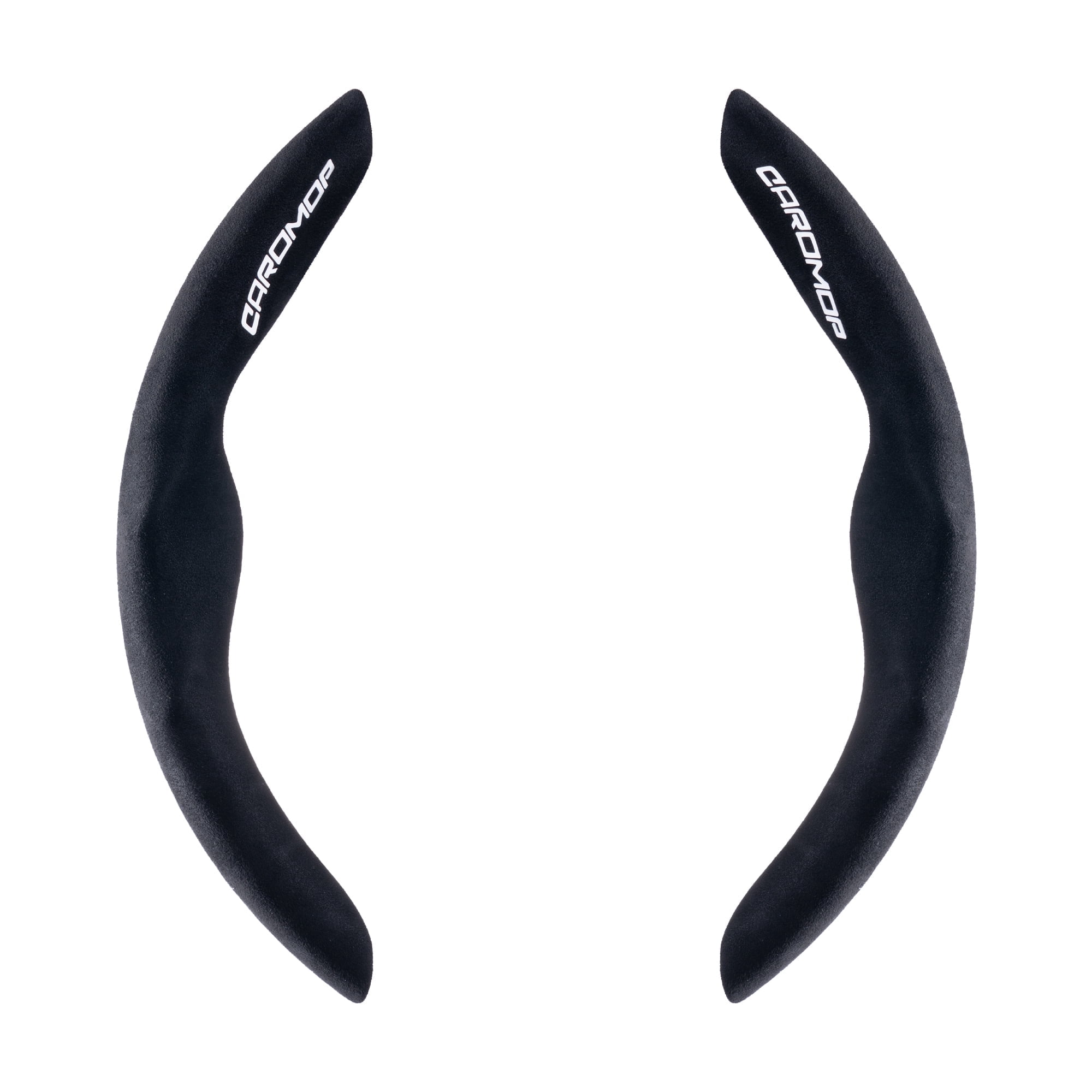 Caromop Suede Steering Wheel Cover, 14.5-15 in, Non-Slip, 2 pack, Black