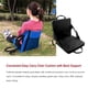 thumbnail image 5 of Sonducket Cojín plegable con soporte para la espalda, herramientas para acampar al aire libre en interiores, asiento de canoa multicolor, Kayak, pesca, carpas Negro Sonducket OD027491-03, 5 of 6