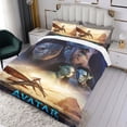 thumbnail image 3 of Avatar Película Conjunto de sábanas temático, trío de piezas, cómodo y amigable con la piel, diseño único, regalo de decoración para el hogar para familiares, amigos y fans,173cm *218cm, 3 of 6