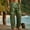 Green, variant on Mens Harem Pants Elastic Waist Patchwork Drawstring Pockets Loose Boho Hippie Beach Casual Pants Brown Size 5XL