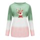 thumbnail image 4 of Moda mujer manga larga cuello redondo Navidad impreso señoras sudadera Tops blusa Fridja fksj2517, 4 of 4