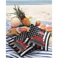 thumbnail image 4 of Outdoor Pillow Covers Throws 4th of July Red Farm Truck Star,Waterproof Pillow Cases Pack of 2 Independence Day Black White Stripe,Durable Cushion Cover Pillowcase for Patio Balcony Couch Garden, 4 of 7