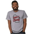 thumbnail image 4 of Wisconsin WI Cheese Lover Funny Cool Plus Size Crewneck Graphic Tee Shirt Brisco Brands 2X, 4 of 5