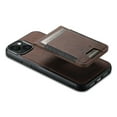 thumbnail image 4 of SUTENI H17 For iPhone 14 Case Card Slots Leather Coated TPU Magnetic Phone Cover - Brown, 4 of 5