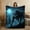 40x30inch（102cmx76cm）, variant on 1pc Werewolf Moon Forest Flannel Throw Blanket - 280GSM Heavy-Duty Black & Blue Wolf Howling at Moon & Dark Forest Print - All-Season Soft Cozy Bedspread for Couch, Bed, Camping - Gothic Fantasy Bedd