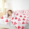 thumbnail image 4 of Homewish Cute Heart Loves Bedding Comforter Set,Happy Valentine'S Day Twin Comforter Sets,White Pink Bedding Set For Girls Kids,Breathable Home Decor Reversible,2 Pieces, 4 of 8