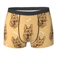 thumbnail image 6 of Men's Boxer Briefs, German Shepherd Dog Bitterness Soft Comfy Mens Underwear Boxer Briefs Breathable With Widen Waist, 6 of 7