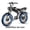 Black2, variant on 2000W Dual Motor Electric Bike 48V 23Ah Adult Ebike 20" Fat Tire All Terrain with Full Suspension & Hydraulic Brakes