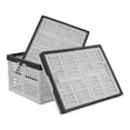 thumbnail image 1 of Teyyvn 3-Pack 30 L Plastic Stackable Collapsible Storage Crates, Folding Storage Baskets, 1 of 4