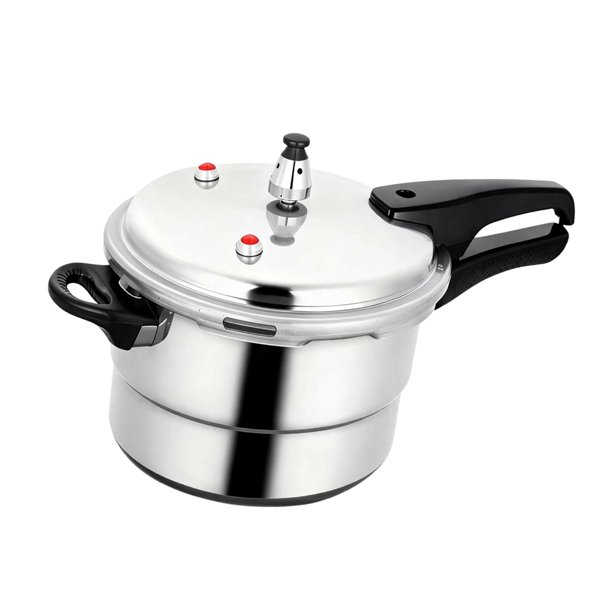 Olla vaporera de aleación de aluminio para cocina, compatible con gas e inducción. 22 cm