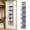 Gray#166, variant on 1pcs Over The Door Storage Organizer Large Capacity Beige Fabric Hanging Bag with 6 Compartments 11.81x5.91x62.99 in for Bedroom Dormitory