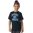 thumbnail image 3 of Possible Not Impossible Autism Aware Crewneck T Shirts Boy Girl Teen Brisco Brands XS, 3 of 6