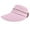 Light Pink, variant on Womens Sun Hats 2 in 1 Zip-Off UV Protection Wide Brim Sun Visors Ponytail Beach Hat Foldable Tennis Golf Hats