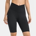 thumbnail image 2 of HNMKIU Women's Cropped High Waist Stretchy Lift Fitness Pants with Side Pockets Five Quarter Length Yoga Pants with Pockets 03_Black,L, 2 of 7