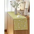 thumbnail image 5 of Table Runner 48 Inches Long for Kitchen Dining, Yellow Spring Easter Dresser Scarf Farmhouse, Dining Table Decorations for Wedding/Parties, Cute Bunny Botanical 13 x 48 In, 5 of 8