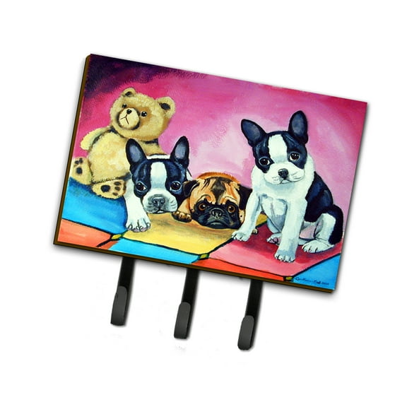 Carolines Treasures 7205TH68 Multiple Breeds Leash or Key Holder Triple multicolor