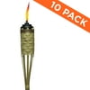 TIKI® Brand 57-inch Barbados Bamboo Torch with Easy Pour System Natural 10-pack