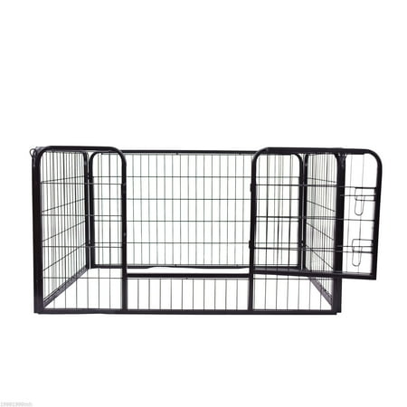 Parc En Metal Pour Chien Exercice Pour Chat 49 2 Pouces X 31 5 Pouces X 27 6 Pouces Noir Walmart Canada