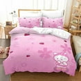 thumbnail image 1 of Hot Hello Kitty Housse de Couette Ensemble de Literie Ensemble de Literie Imprimé Numérique Taille EU/US Printemps Fournitures Ménagères Confortables, 1 of 7