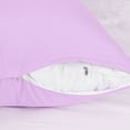 thumbnail image 4 of Unique Bargains Pillowcases 2 Pack Microfiber Body Pillow Covers Violet 20" x 72", 4 of 8
