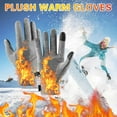thumbnail image 1 of Guantes De Ciclismo De Invierno Con Pantalla Tctil, Talla L, Forro Polar, Compatibles Con Pantalla Tctil, Para Clima Fro Y Para Desplazamientos En Nieve, Paquete De 1, Color Negro., Ukhbmc, 1 of 7